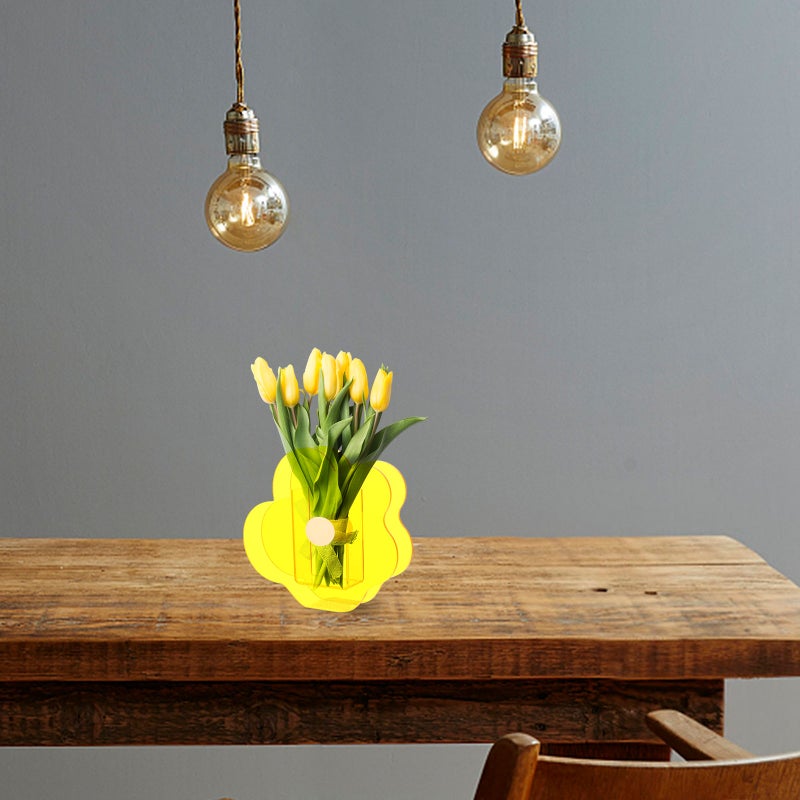 2 pcs Flower Modeling Vase Simple Vase Home Desktop Vase Decor - Image 3