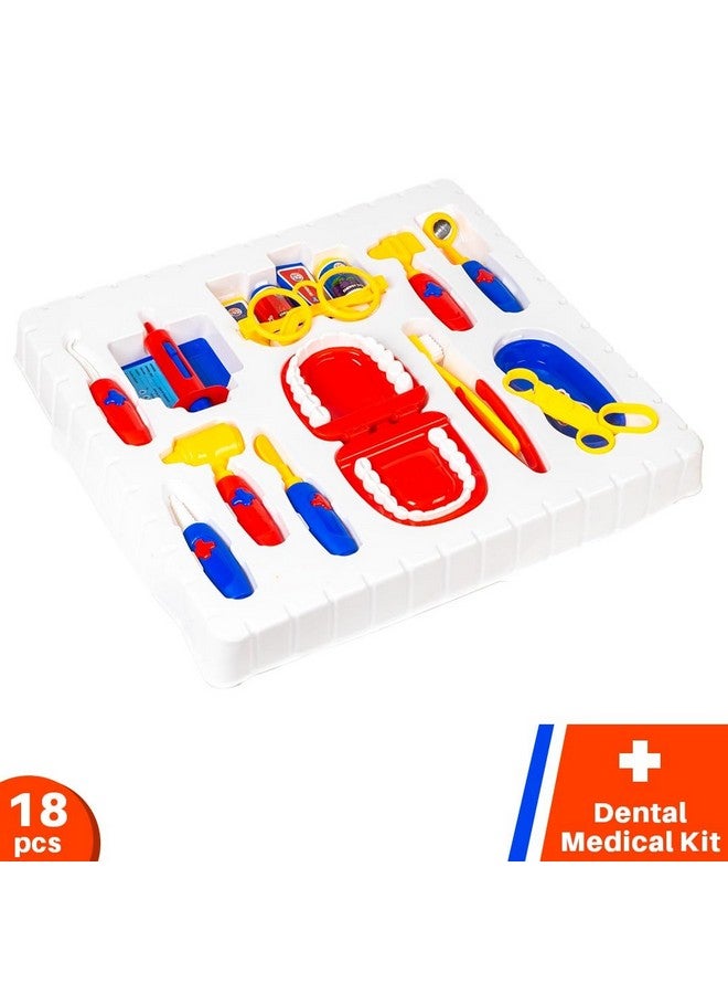 Ratna's Dental Medical Kit with 18 Medical Instruments & Accessories | Doctor Set Pretend Play | A Perfect Role Play Toy Set for Kids 2+ Years - Image 5