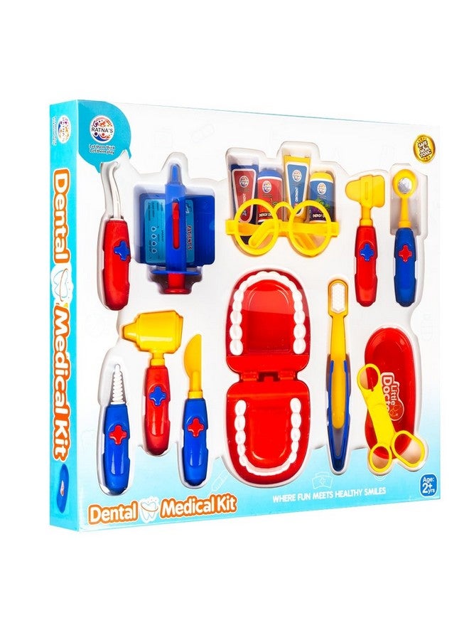 Ratna's Dental Medical Kit with 18 Medical Instruments & Accessories | Doctor Set Pretend Play | A Perfect Role Play Toy Set for Kids 2+ Years - Image 1