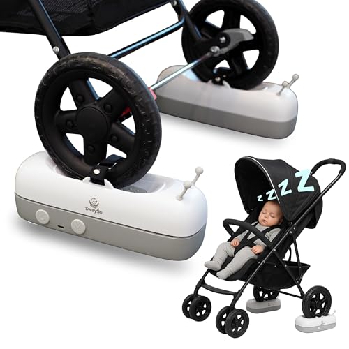 SwaySo- Automatic Stroller Rocker Attachment – Smart Infant Soother for Peaceful Sleep – Rechargeable, Remote Control, Two Soothing Modes – Single-Wheel Lightweight Strollers Only - Image 1