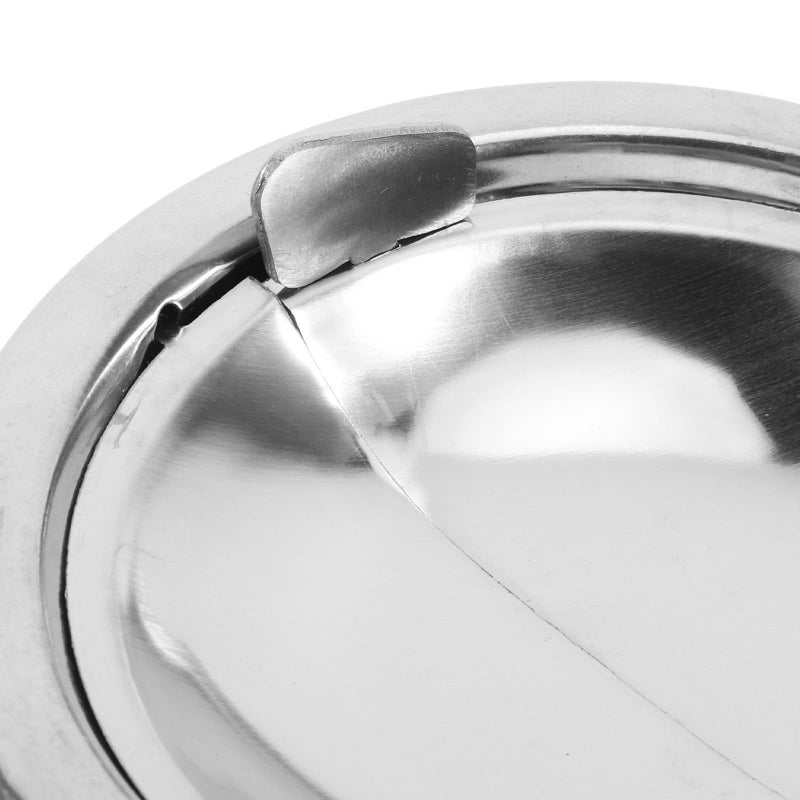 Stainless Steel Ashtray With Lid Windproof Smokeless Ash Jar For Indoor Outdoor Use - Image 4