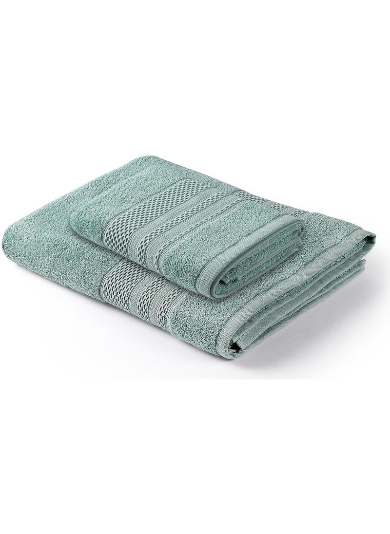 Natural Cotton 2-Piece Bath Towel Soft Rare 90 x 150 + 50 x 90 Green - pzsku/Z18A321776033FD5E6640Z/45/_/1725724296/a90bf179-1e94-4b76-9f0a-16bd0d077015