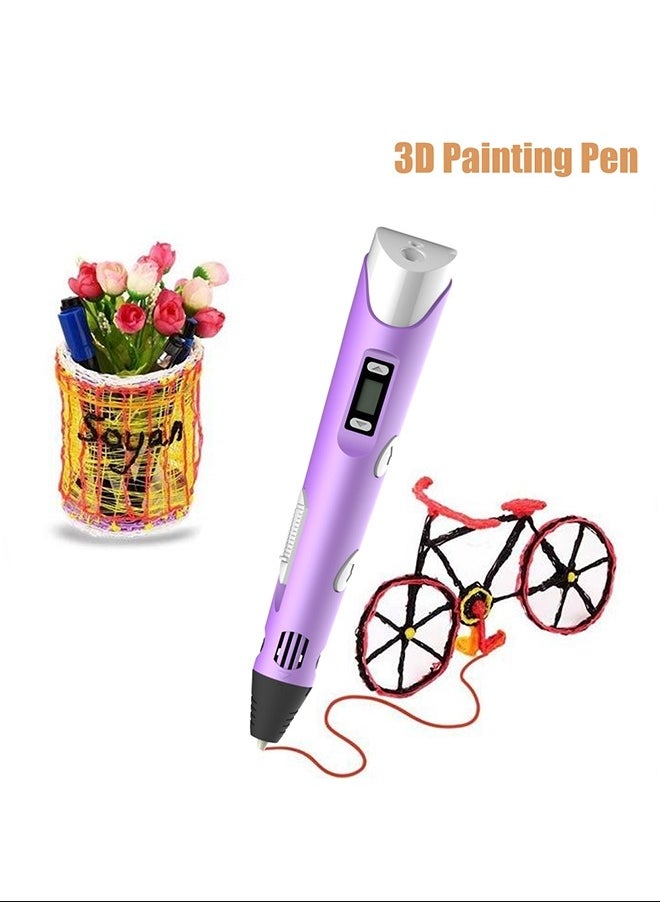 Generic Digital Display Intelligent 3D Printing Pen High Temperature 3D Graffiti Painting Pens with USB Cable  - Image 3