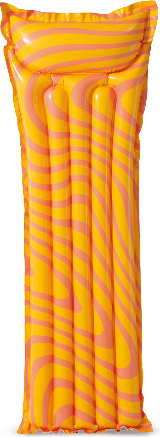 INTEX Wave Patterned Sea Bed - Razzle Dazzle Inflatable Sea Bed - Inflatable Bed - Sea Bed 183X69 Cm.