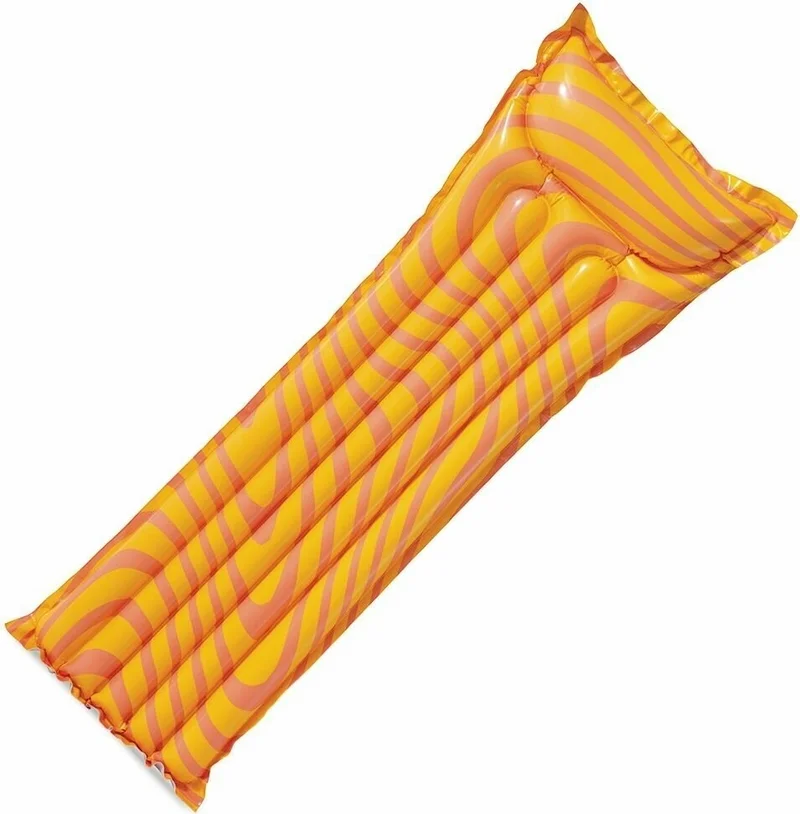 INTEX Wave Patterned Sea Bed - Razzle Dazzle Inflatable Sea Bed - Inflatable Bed - Sea Bed 183X69 Cm.