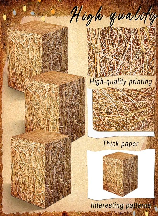 Threan 72pcs Bale Boxes Decoration Western Cowboy Party Three-dimensional Wooden Barrel Balloon Western Cowboy Background Large Party Background Theme Birthday Party Photography Props Booth Decoration - Image 4