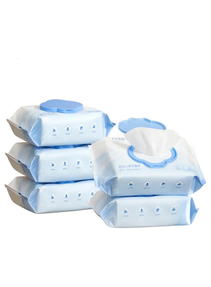 AUTOYSUR Wet Wipes,Baby Wipes,Cleansing Unscented Wipes,Baby Care Wipes,Plastic-Free Plant-Based Fibers Wipes,80 Count/Packs - Image 1