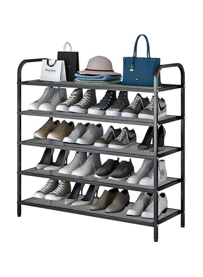 HOME DWELL 5-Tier 80cm Shoe Rack, Durable Shoe Storage Organizer for Closet & Entryway  - Image 1