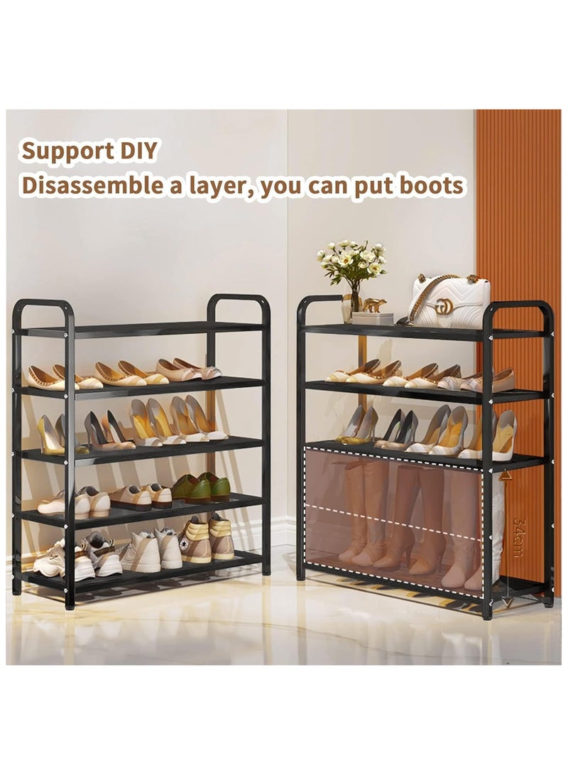 HOME DWELL 5-Tier 80cm Shoe Rack, Durable Shoe Storage Organizer for Closet & Entryway  - Image 4