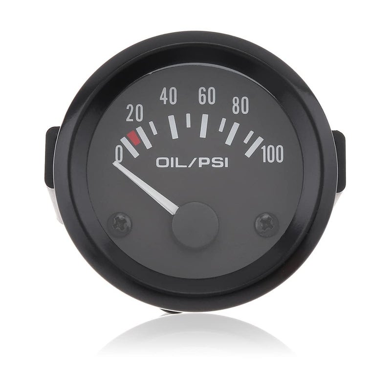 DriSentri Oil Pressure Gauge Kit 2 52MM 12V 0100PSI Universal Colorful LED Digital Oil Press Pressure PSI Gauge with Oil Pressure Sensor