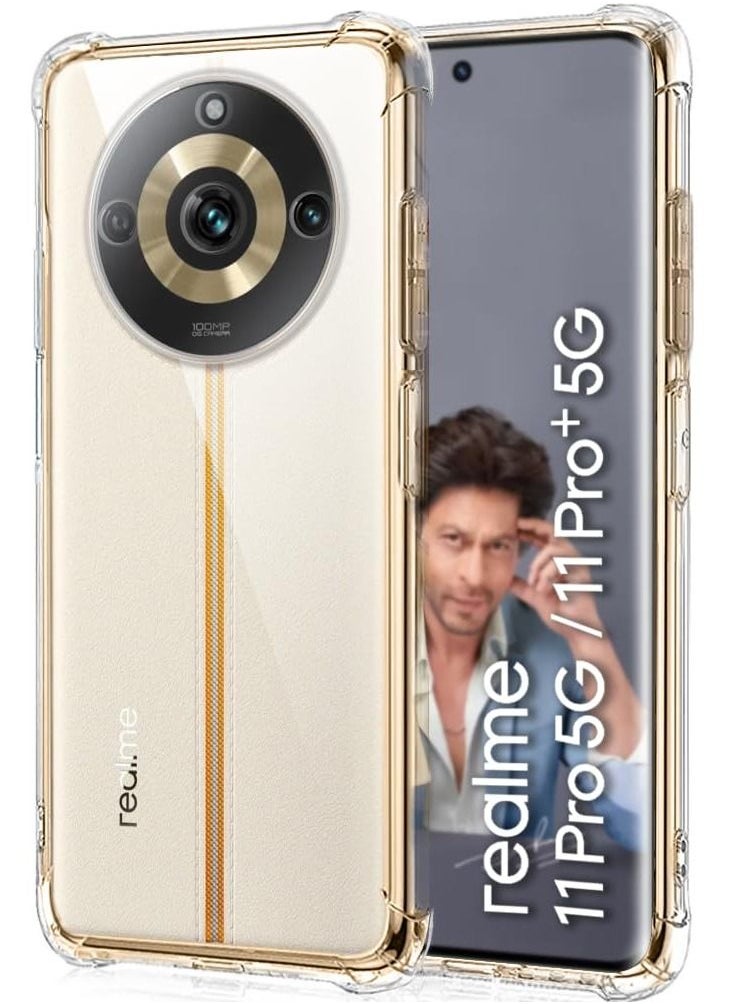 ماركة غير محددة جراب Realme 11 Pro Plus / Realme 11 Pro 5G حافظة شفافة ناعمة من مادة البولي يوريثان الماصة للصدمات وغطاء حماية كامل للكاميرا لهاتف Realme 11 Pro Plus / Realme 11 Pro 5G  - Image 1