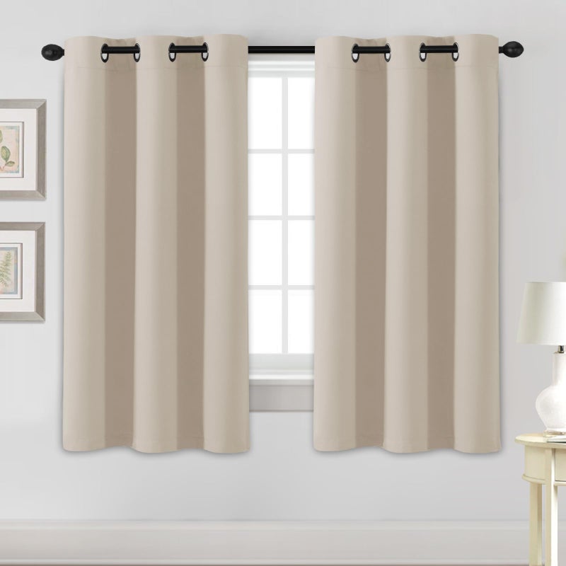 H.VERSAILTEX HVERSAILTEX Blackout Curtains for Bedroom Thermal Insulated Room Darkening Living Room Curtains 63 Inch Long Grommet Privacy Protection Window Curtain PanelsDrapes for Nursery 2 Panels Fog - Image 2