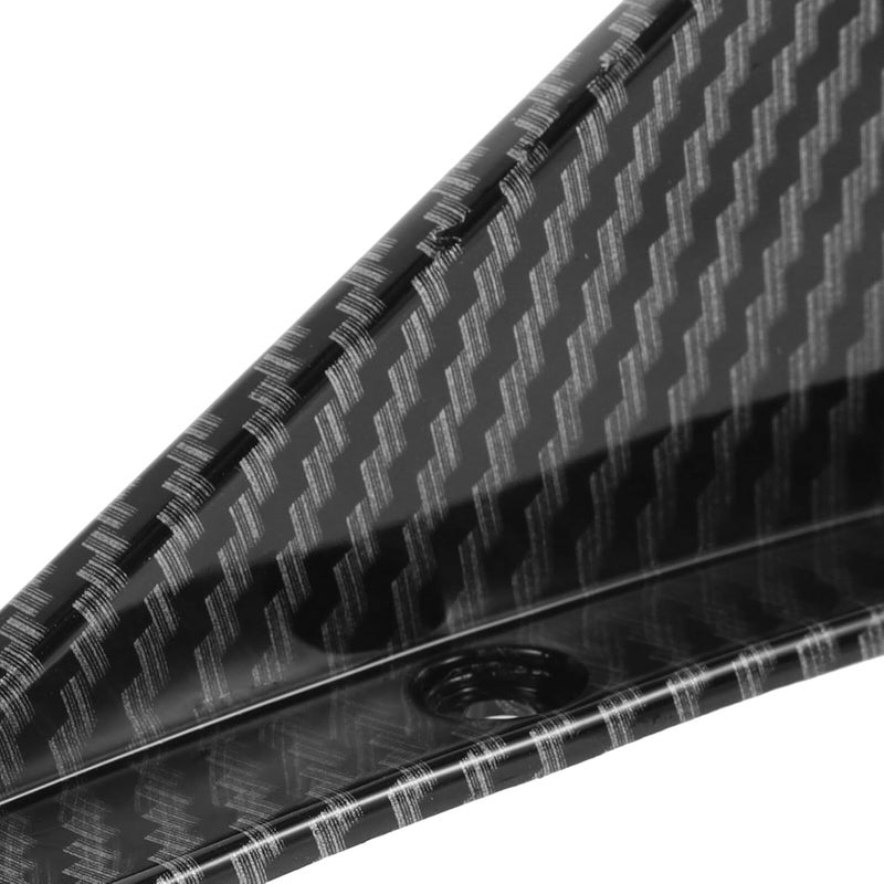 Kichvoe Universal 4pcs Rear Bumper Lip Diffuser Splitter Kit Carbon Fiber Texture Curved Rear Wing Fins for Car Bumper Modification and Styling - Image 3