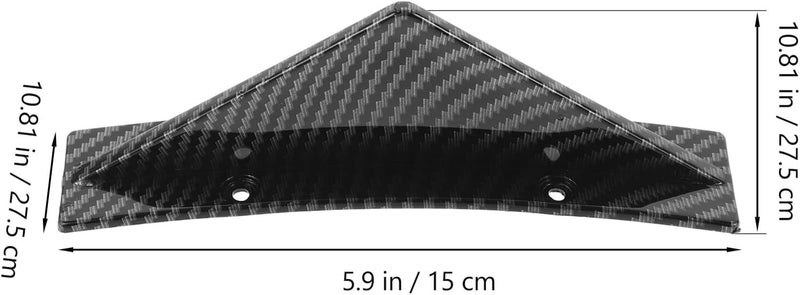 Kichvoe Universal 4pcs Rear Bumper Lip Diffuser Splitter Kit Carbon Fiber Texture Curved Rear Wing Fins for Car Bumper Modification and Styling - Image 2