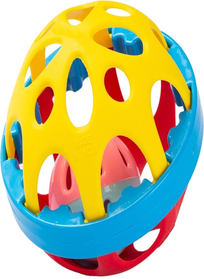 Trade Globe Colorful Soft Ball Rattle Toy for Baby Biggie Ball, Bath Toy Made in Safe Non-Toxic, Attractive Rattle for New Born Baby, Children Toy and Infant Products Activity Center(Pack of 1) - Image 1