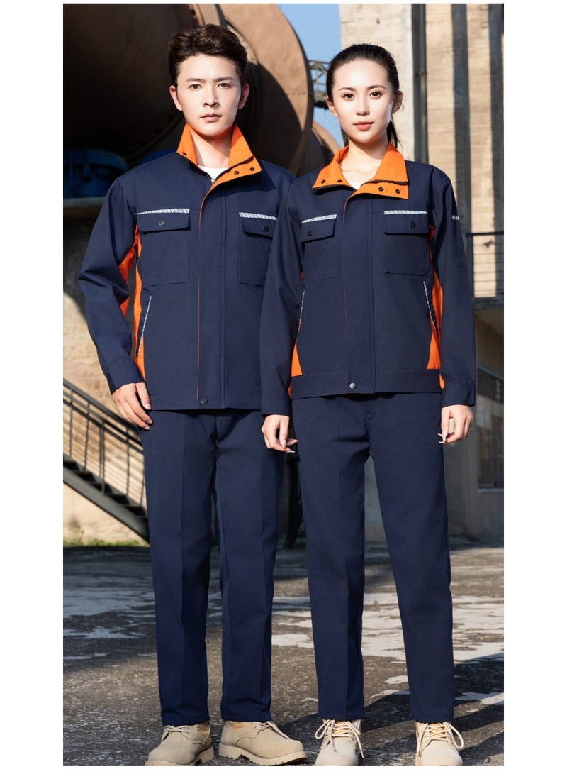 Work Clothing Set For Men Women Auto Repairman Coal Miner Mechanic Working Coveralls Wear Resistant Factory Workshop Suit - Image 1
