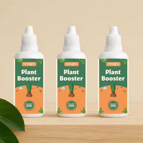 Cinagro Plant Growth Booster Liquid, 50ml, Pack of 3, Organic Fertilizer for Fast Rooting, Healthy Flowering, Promotes Plant Growth, For Indoor Outdoor Plants, Vegetables, Succulents, Hydroponics - Image 1