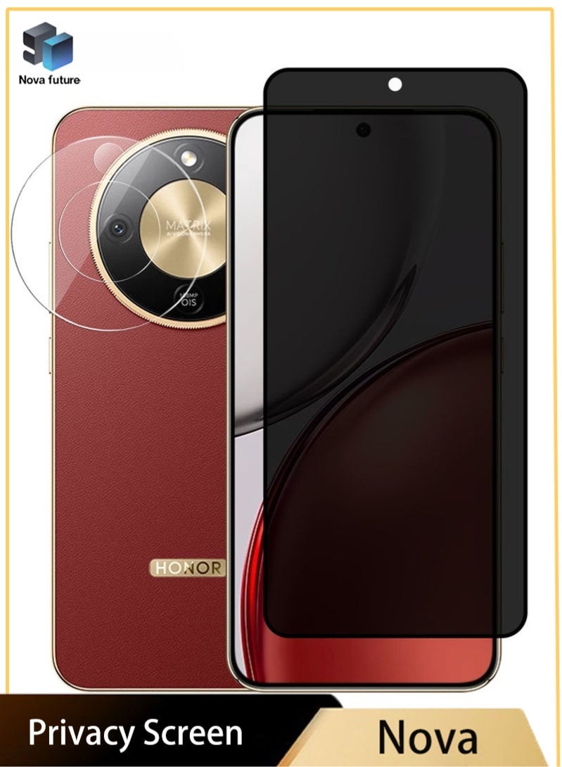 Nova future 2 in 1 Honor X9d 5G Privacy Screen & Camera Protector - High Transparency Full Coverage Shield for Scratch & Impact Protection - Image 1