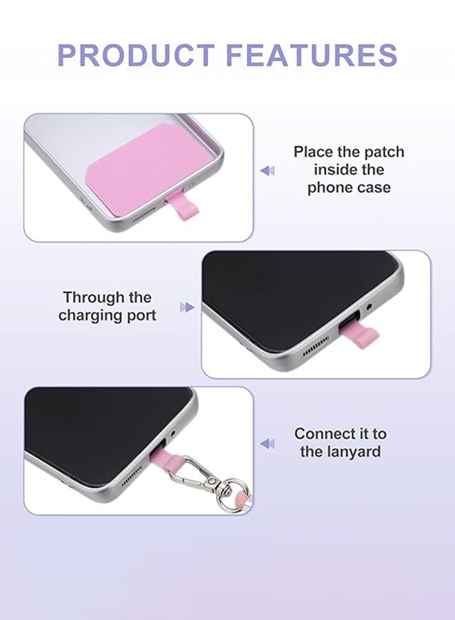SUNDAREE Cell Phone Lanyard, Universal Crossbody Patch Phone Lanyards, Adjustable Nylon Phone Lanyards for Around The Neck, Compatible with Most Smartphones, anti theft(Pink) - Image 4