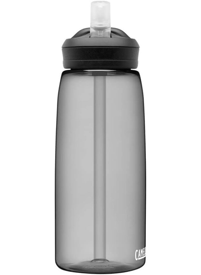 كاميلباك زجاجة ماء CamelBak Eddy+ بسعة 1 لتر مع غطاء شفاط – خالية من BPA وصديقة للبيئة – رمادي - Image 3