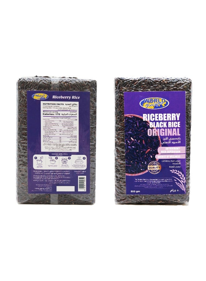 World Recipes Riceberry Black Rice, 500g - Image 4