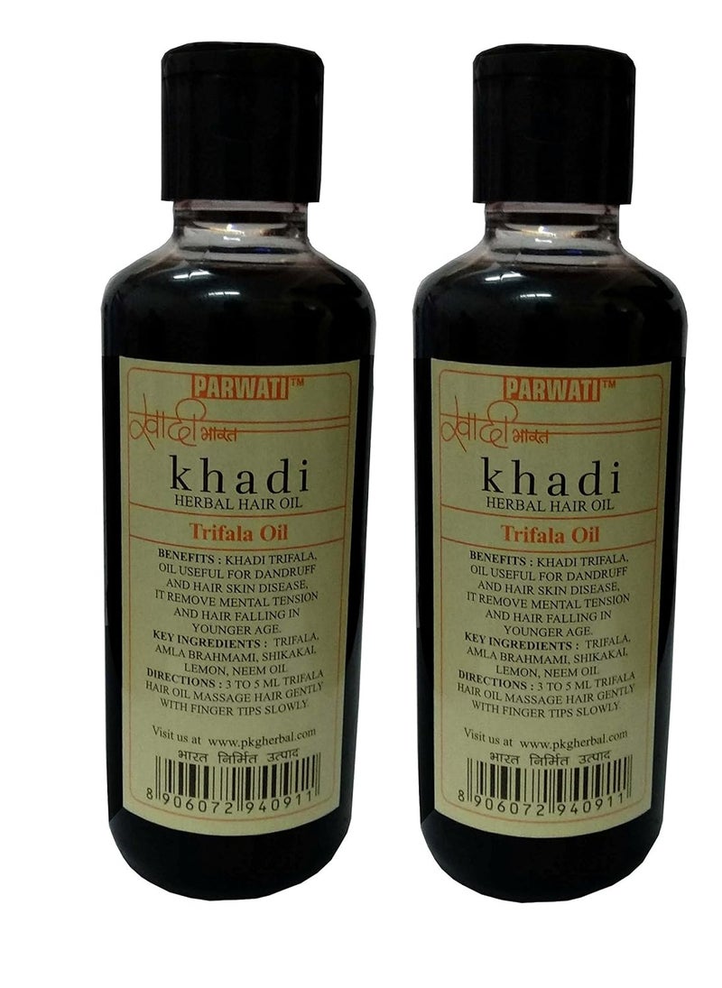 Khadi Natural Herbal Khadi Natural Herbal Kahdi Trifala hair oil 420ml green