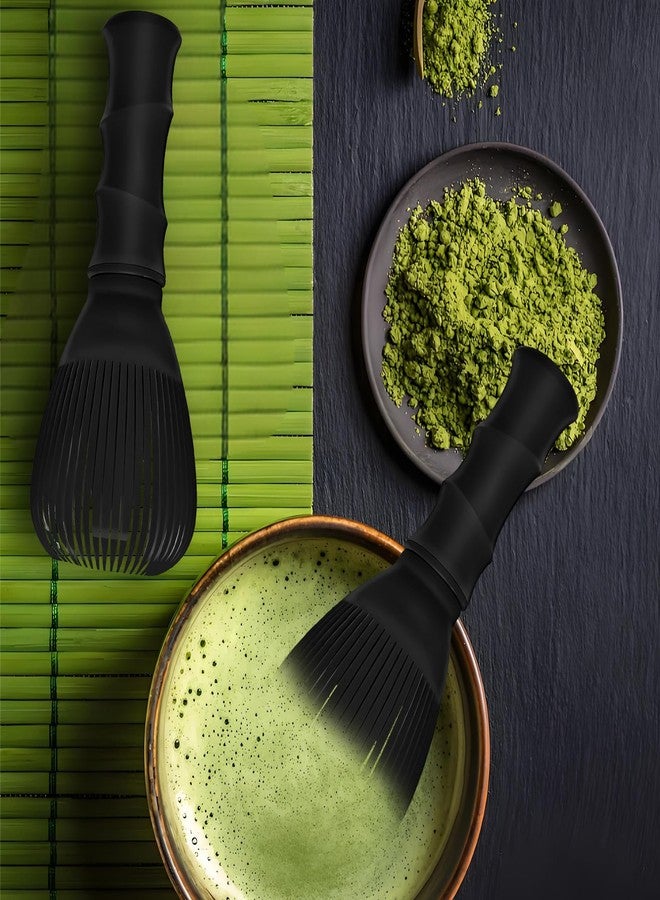 CYUXING 2Pcs Matcha Whisk Reusable Matcha Stirrer 4.53x2.17in Chasen Brush PP Easy to Clean Green Tea Brush Tools Accessory for Handcrafted Stirring Making Tea - Image 3