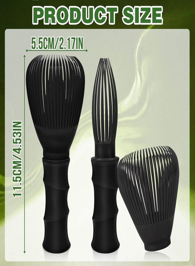 CYUXING 2Pcs Matcha Whisk Reusable Matcha Stirrer 4.53x2.17in Chasen Brush PP Easy to Clean Green Tea Brush Tools Accessory for Handcrafted Stirring Making Tea - Image 2