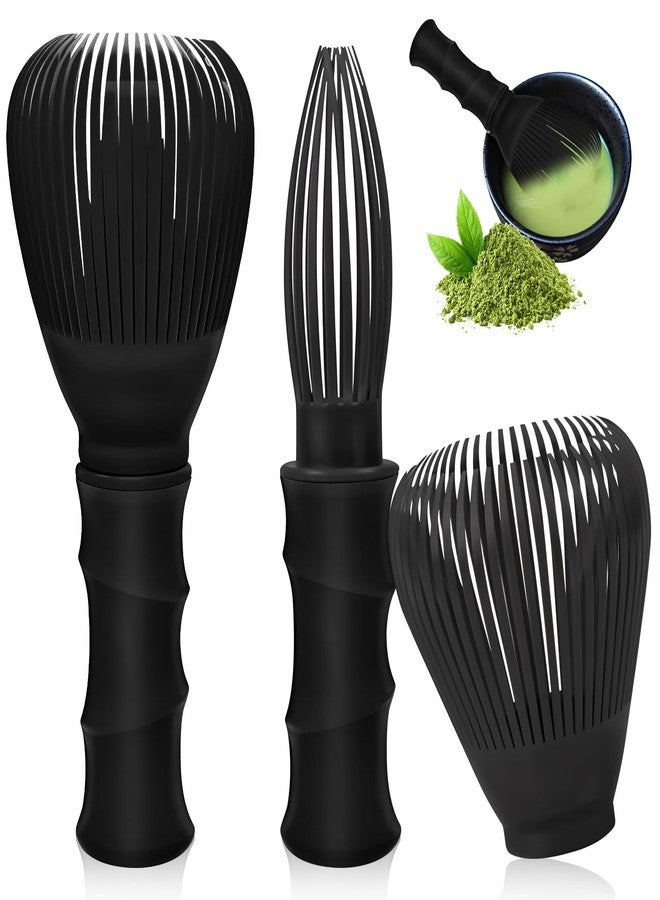 CYUXING 2Pcs Matcha Whisk Reusable Matcha Stirrer 4.53x2.17in Chasen Brush PP Easy to Clean Green Tea Brush Tools Accessory for Handcrafted Stirring Making Tea - Image 1