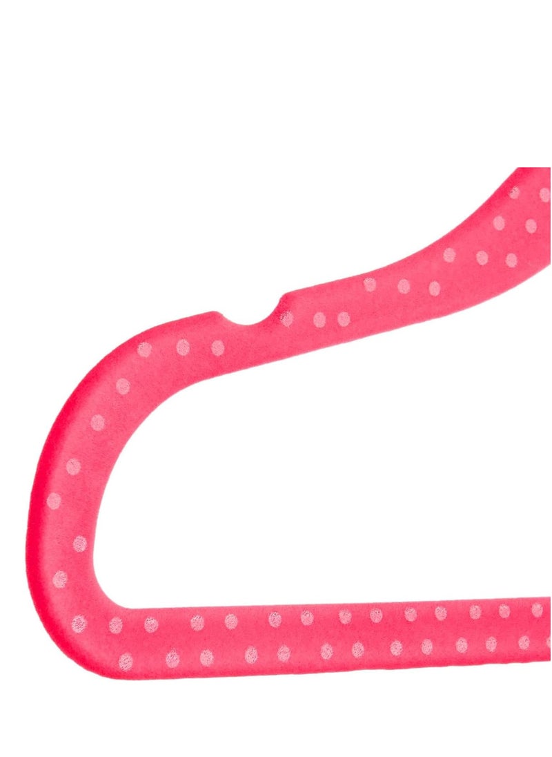 Rightsure Rightsure Baby Clothes Hangers, Kids Velvet Hangers, Baby Toddler Kids Hangers With Swivel 360 Hook, Notched Shoulder Design For Children Clothes, Sturdy&Durable Clothes Hangers (Red, 30pcs)  - Image 4