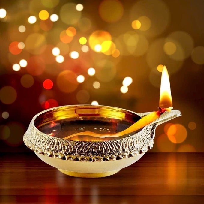 BRASS KUBER DIYADEEPAK DIWALI POOJA ITEM DEEPAWALI LIGHTING BRASS OIL DIYA DIWALI DECORATION POOJA ITEM FESTIVAL GIFT ITEM SIZE 3 SET OF 2 PCS FESTIVAL DECORATIVE DEEP AND DIYAS
