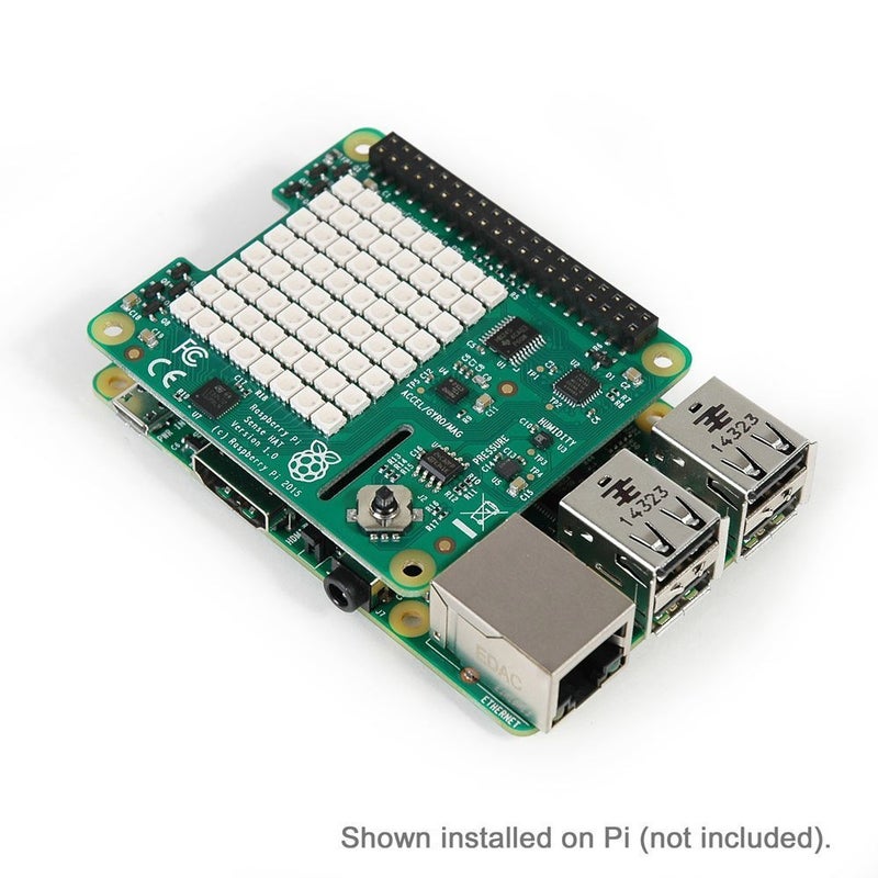 Raspberry Pi Raspberry Pi RASPBERRYPI-SENSEHAT Sense HAT with Orientation, Pressure, Humidity and Temperature Sensors - Image 3