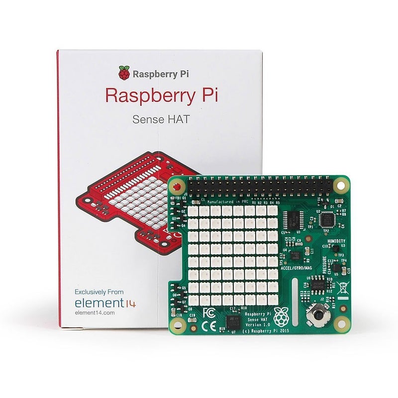 Raspberry Pi Raspberry Pi RASPBERRYPI-SENSEHAT Sense HAT with Orientation, Pressure, Humidity and Temperature Sensors - Image 1