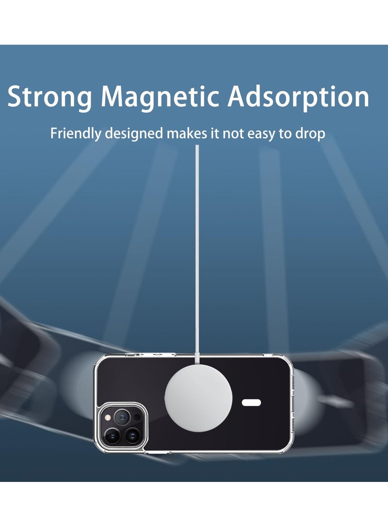 BORTONY iPhone 15 Pro MagSafe Case Supports Wireless Charging, Anti-Yellowing, Scratch Resistant Slim, Magnetic Cover for iPhone 15 Pro 6.1 inch - Image 3