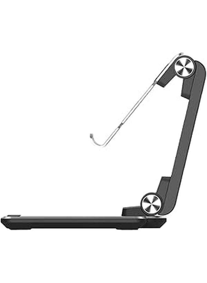 Aluminum Alloy Foldable Phone Tablet Stand Desktop Holder For Live Streaming Silver - Image 1