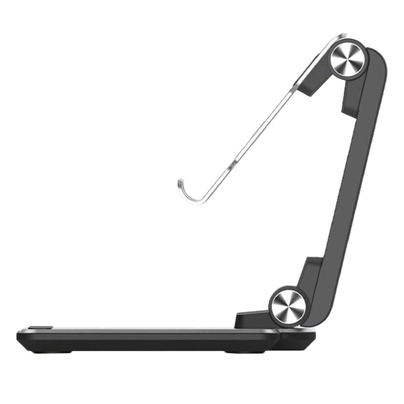 Aluminum Alloy Foldable Phone Tablet Stand Desktop Holder For Live Streaming Silver - Image 2