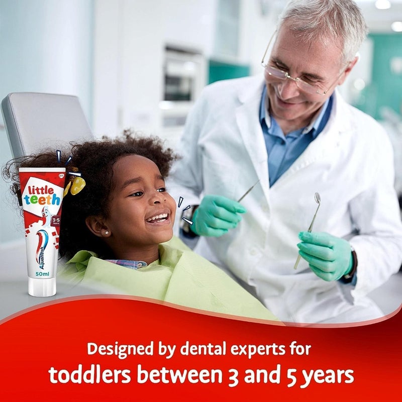 Toothpaste Little Teeth 3-5 Years 50ml Pack of 6 - Image 3