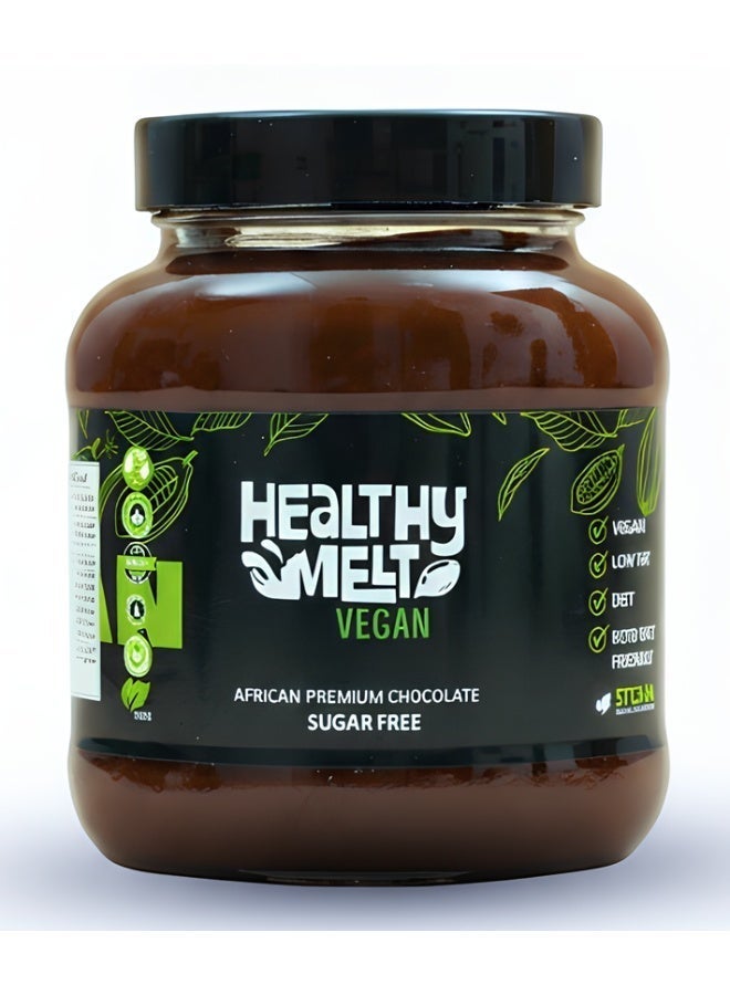 Healthy Melt Chocovera Healthy Melt Vegan Sugar Free African Cocoa Chocolate Spread 375g Keto Friendly - Image 1