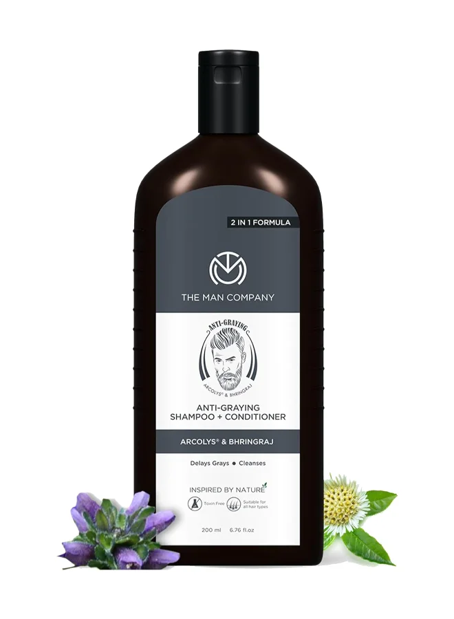 The Man Company Anti Grey 2-in-1 Shampoo And Conditioner For Men  200 ML