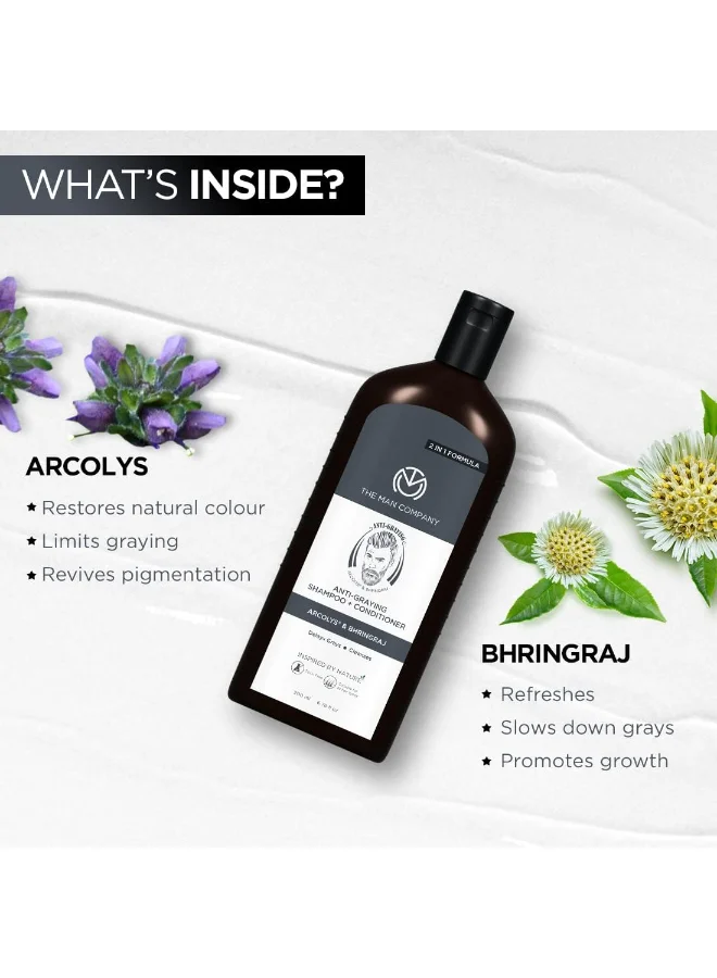 The Man Company Anti Grey 2-in-1 Shampoo And Conditioner For Men  200 ML