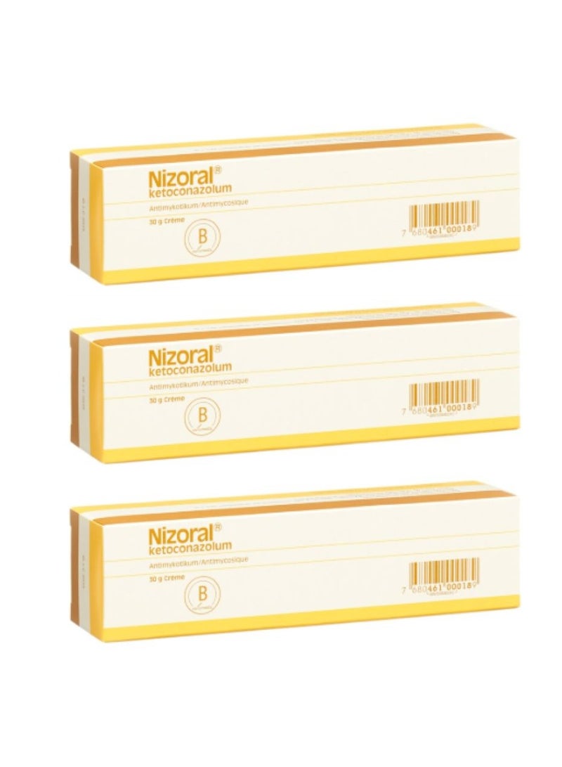 Janssen Nizoral 2% Ketoconazole Cream 30g 3PCS
