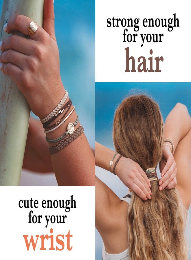 K'lani K’lani Hair Tie Bracelets for Women - Elastic Hair Bands That Double as Stylish Jewelry, Strong Hold Ponytail Holders - Gift for Birthdays, Mother’s Day & Graduation | Climb - Small - Image 2