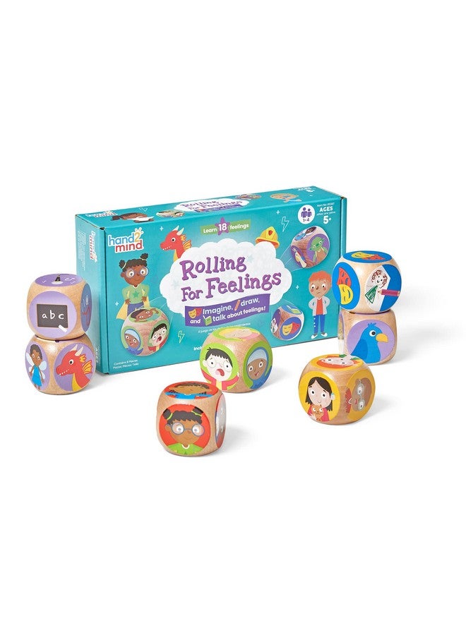 hand2mind hand2mind Rolling for Feelings Dice Game, Therapy Games, Play Therapy Toys, Social Emotional Learning, Emotional Regulation for Kids, Social Skills Activities for Kids, School Counselor Supplies  - Image 1