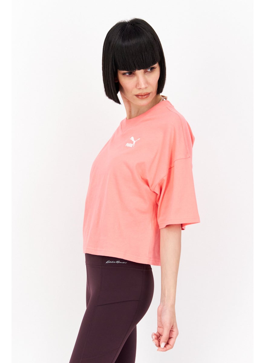 PUMA Women Oversized Fit Short Sleeve Outdoor T-Shirts, Faded Pink  - Image 4