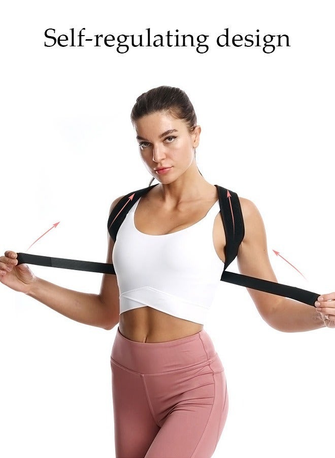 DUNISO Back Support Posture Corrector,Posture Corrector Belt for Men and Women,Adjustable Elastic Posture Corrector Brace Shoulder Support Back Correction Belt, Improves Posture & Back Pain Relief - Image 3