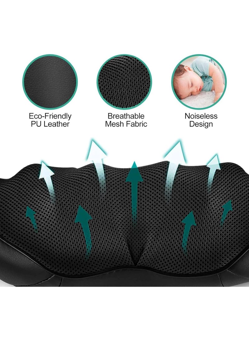 Electric Neck and Back Massager with Soothing Heat - Portable Deep Tissue 3D Kneading Massage Pillow for Muscle Pain Relief - Professional Cervical Therapy for Home and Office Use - Image 2