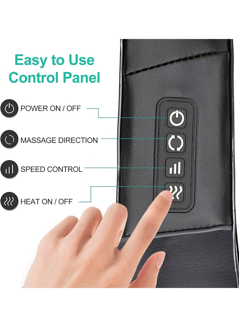 Electric Neck and Back Massager with Soothing Heat - Portable Deep Tissue 3D Kneading Massage Pillow for Muscle Pain Relief - Professional Cervical Therapy for Home and Office Use - Image 4