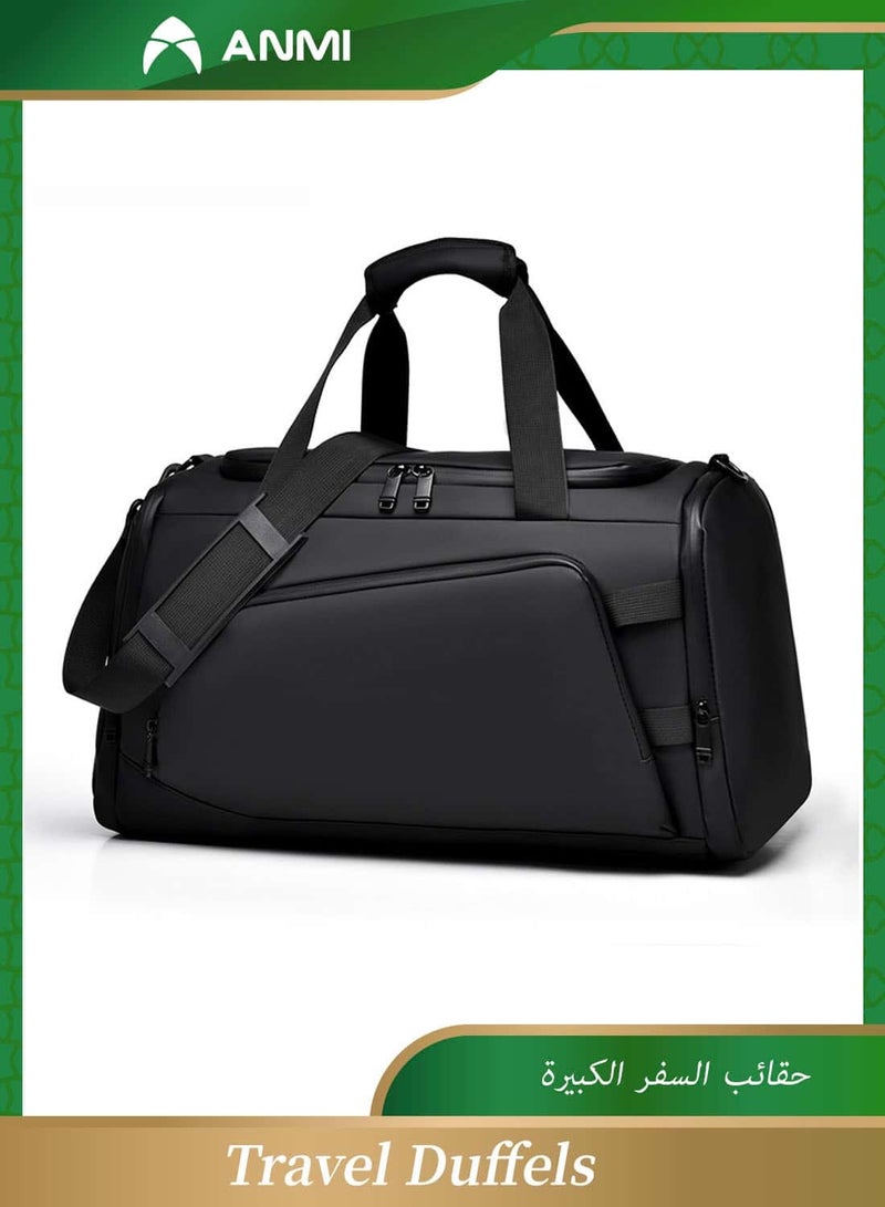 Anmi Travel Duffle,  Backpack Gym Bag with Dry Wet Pocket & Shoes Compartment for Men Women Travel Weekender Overnight - Image 1