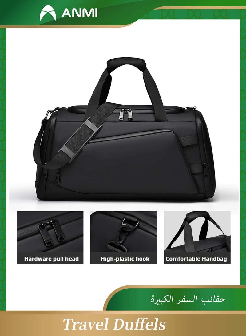 Anmi Travel Duffle,  Backpack Gym Bag with Dry Wet Pocket & Shoes Compartment for Men Women Travel Weekender Overnight - Image 3