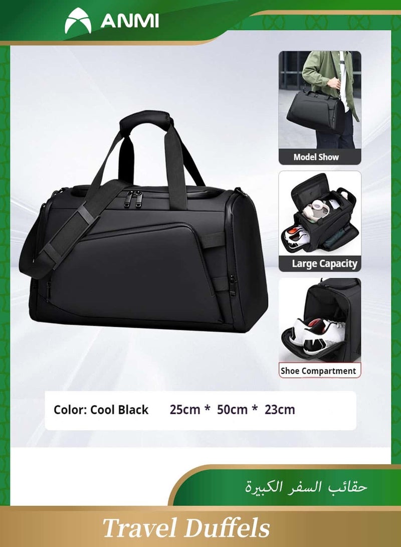 Anmi Travel Duffle,  Backpack Gym Bag with Dry Wet Pocket & Shoes Compartment for Men Women Travel Weekender Overnight - Image 4